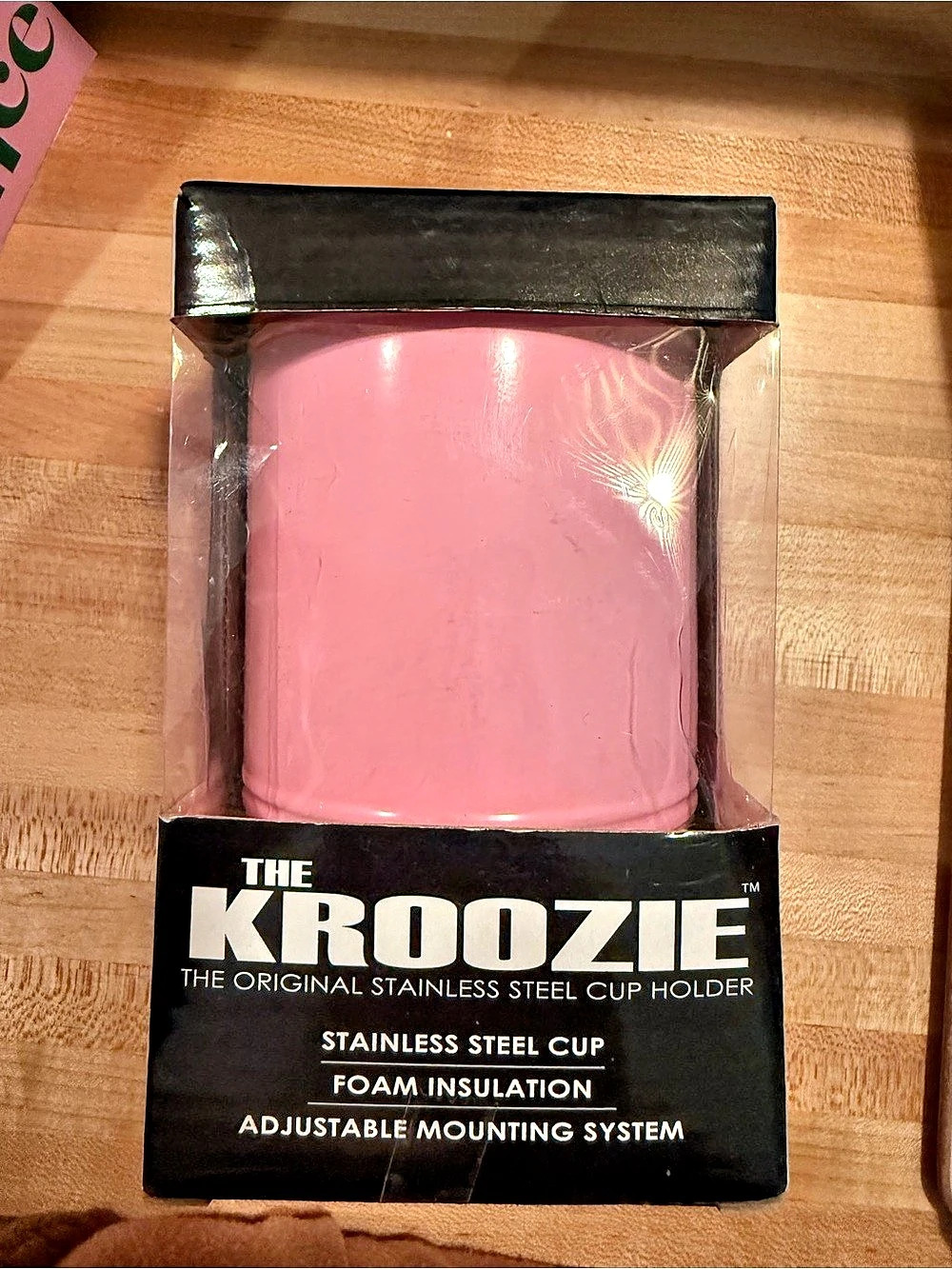 Krooze Kroozie Base 2.0 Stainless Steel Pink Cup Holder NWT